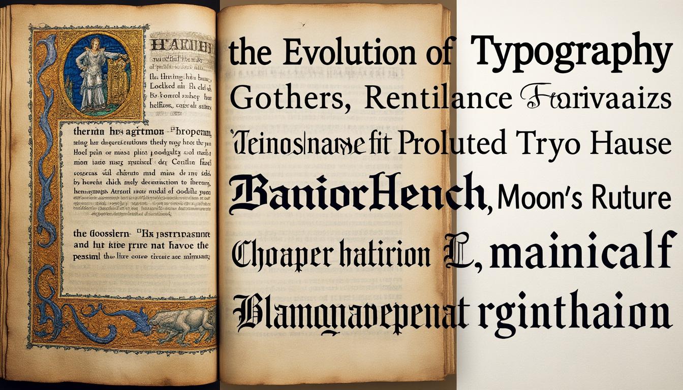 découvrez l'évolution fascinante de l'art typographique, de la lettrine médiévale aux créations modernes, et explorez comment les styles et techniques ont marqué l'histoire de l'écriture.